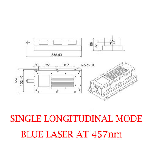 Easy operating 457nm State Singal Longitudinal Mode Blue Laser 500~2000mW